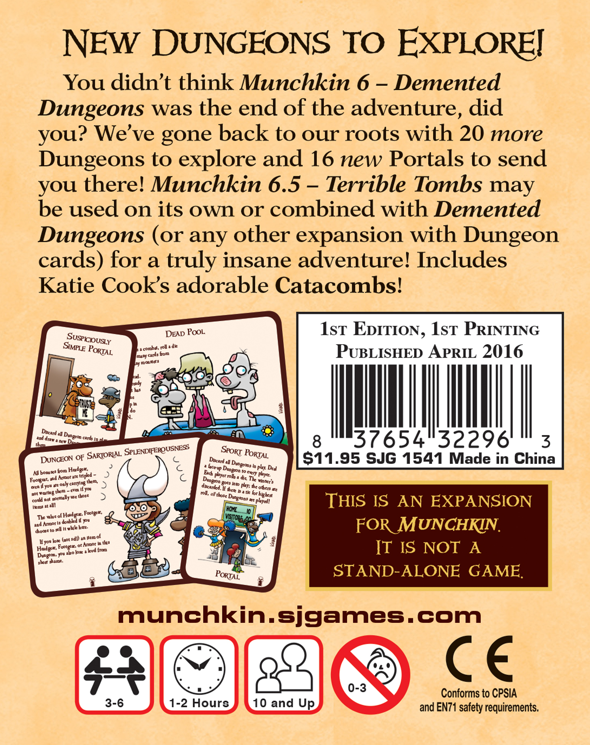 Munchkin : 6.5 Terrible Tombs Expansion